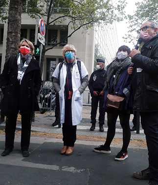 Devant le ministère de la santé le 5 mai 2021