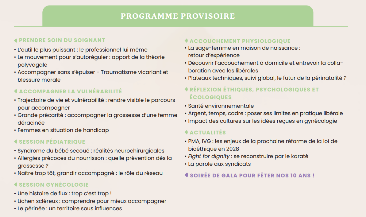 Programme provisoire CNSFL 2026