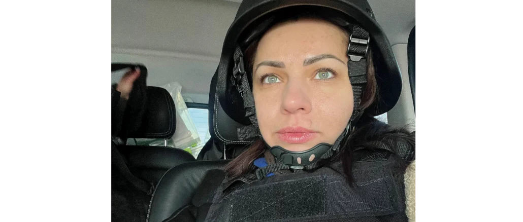 Vita Krasnova, sage-femme de l'Union lors d'un déplacement pour une formation © Vita Krasnova